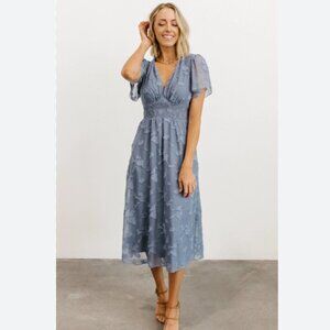 Baltic Born June Smoked Midi Dress - Blue - Size 3XL